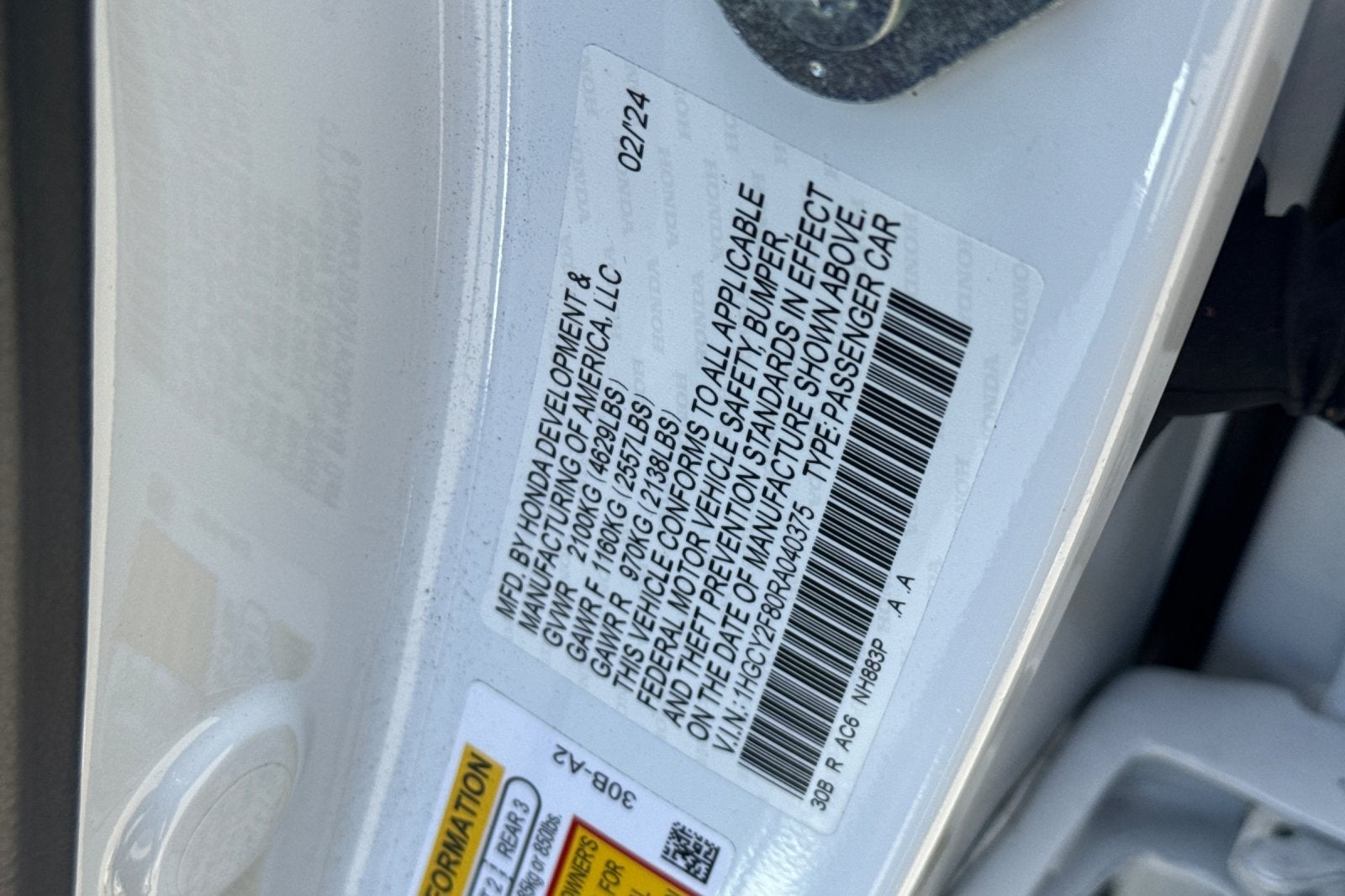 2024 Honda Accord Hybrid Touring
