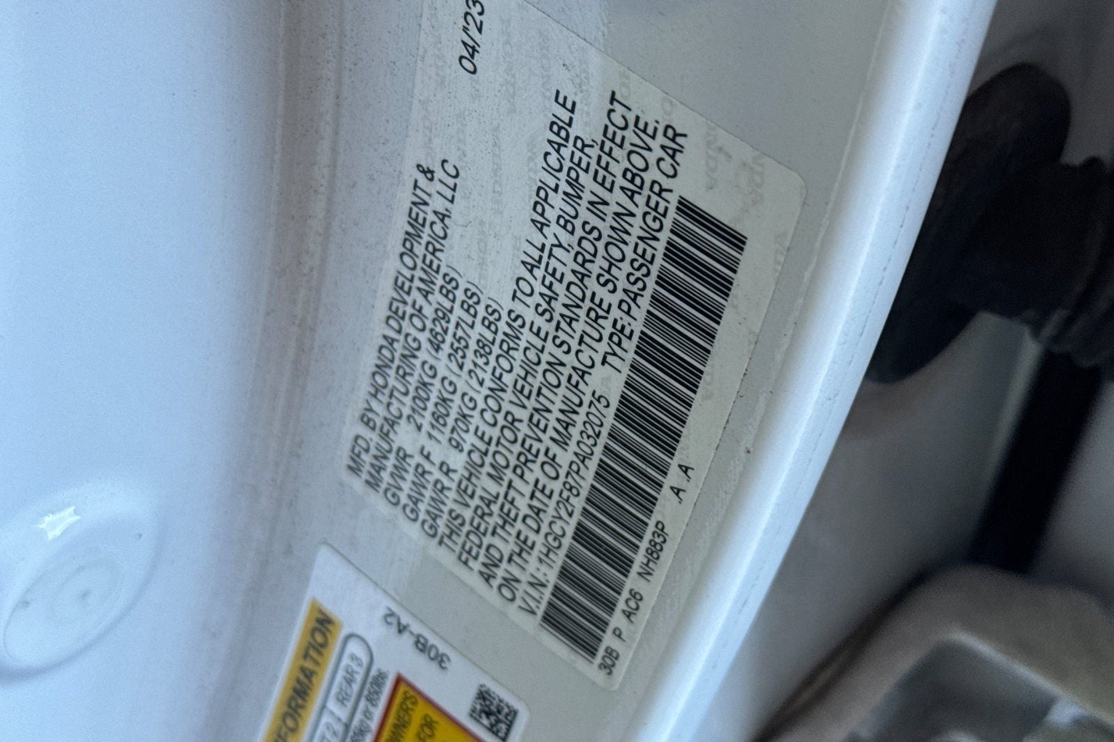 2023 Honda Accord Hybrid Touring TOURING