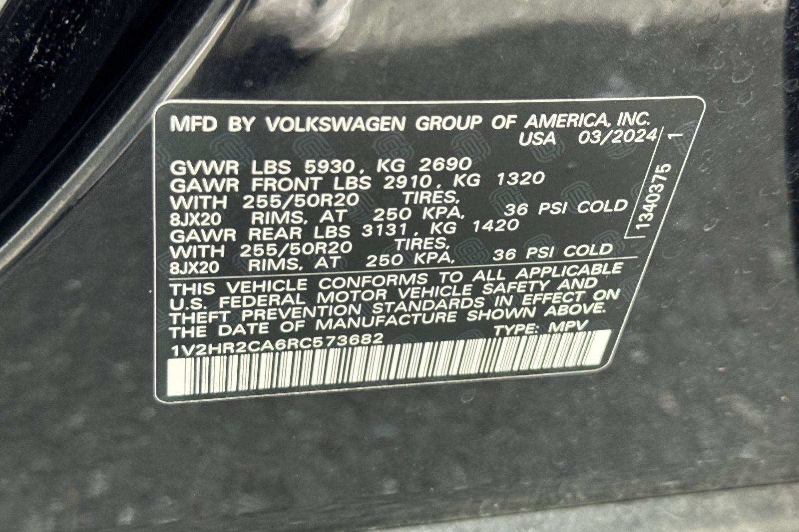 2024 Volkswagen Atlas 2.0T SE w/Technology