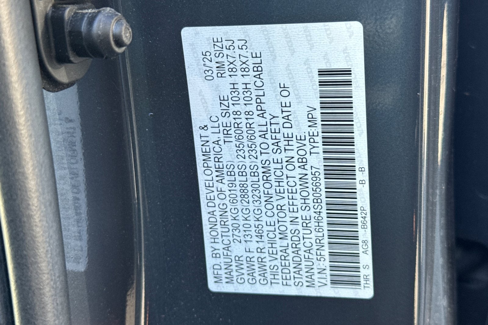 2025 Honda Odyssey EX-L