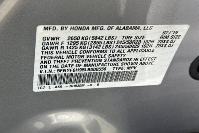 2020 Honda Pilot Touring 8 Passenger