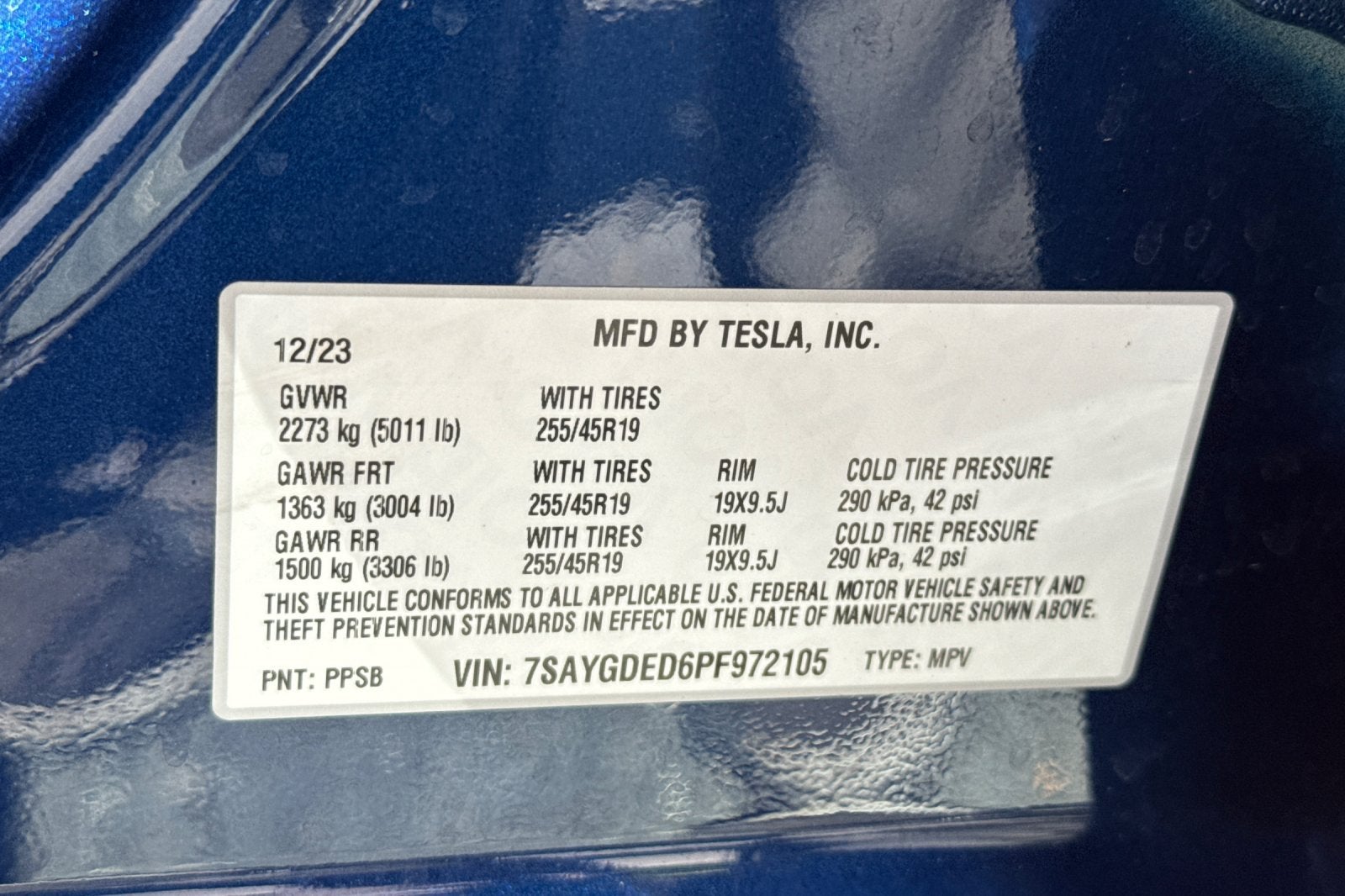 2023 Tesla Model Y Standard Range