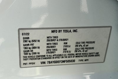 2022 Tesla Model Y Performance