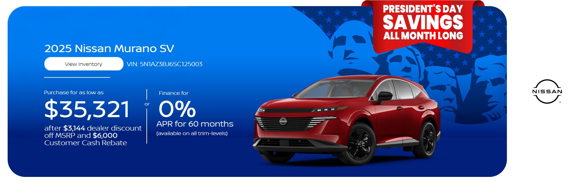 2025 NISSAN MURANO SV 