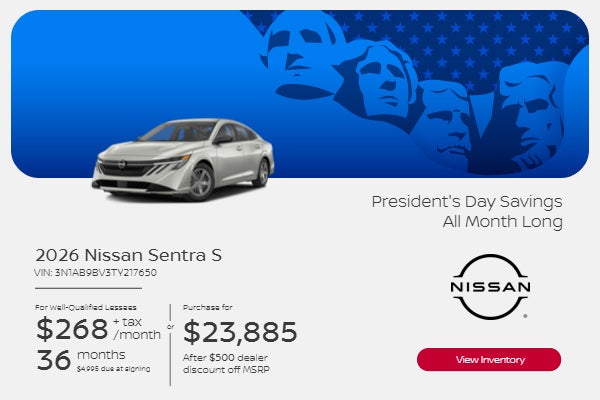 2026 NISSAN SENTRA S