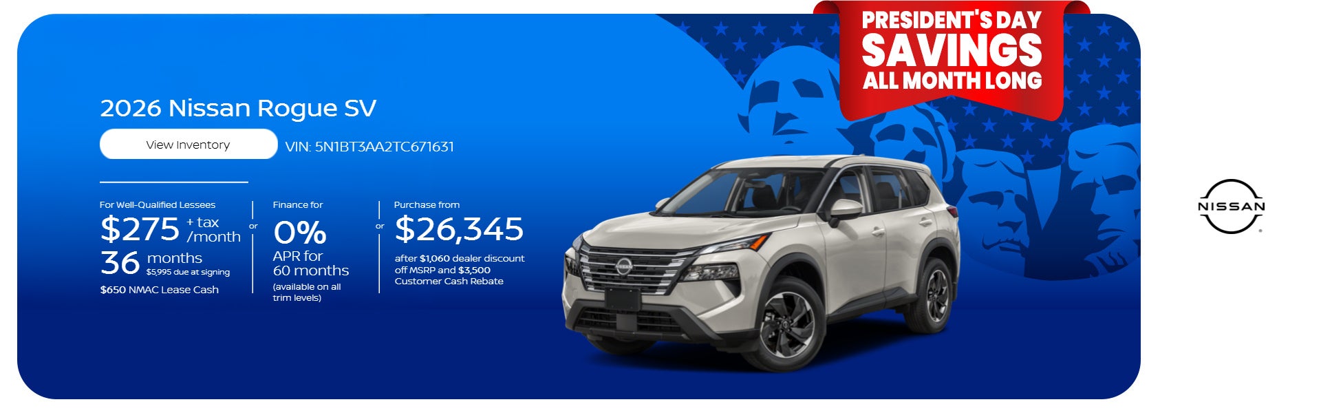 2026 NISSAN ROGUE SV 