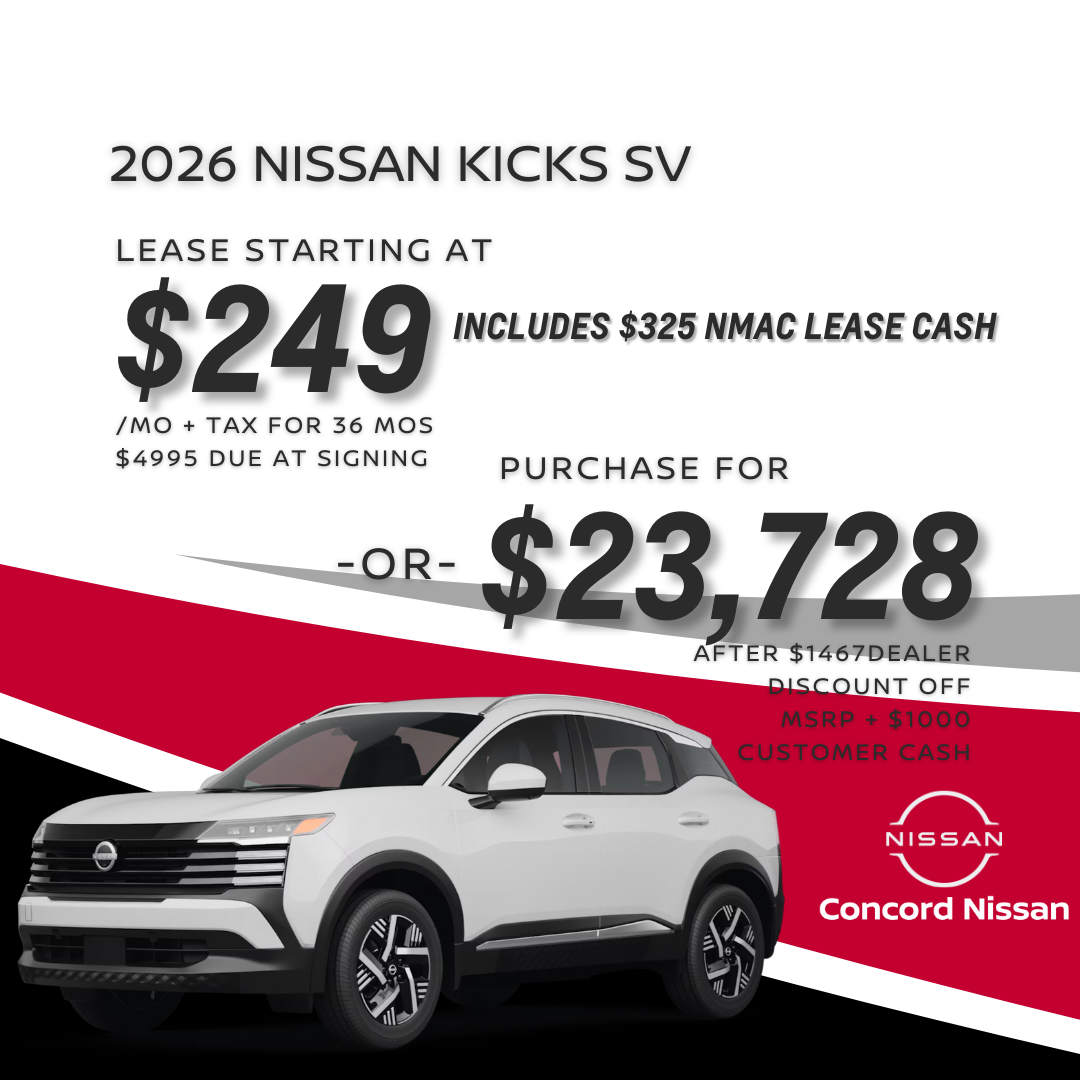 SELECT 2026 Nissan Kicks SV
