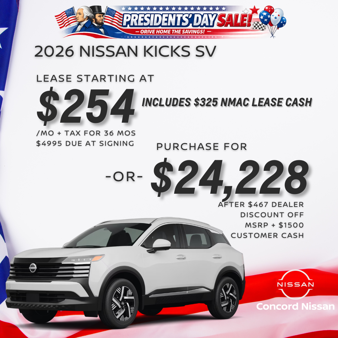 SELECT 2026 Nissan Kicks SV